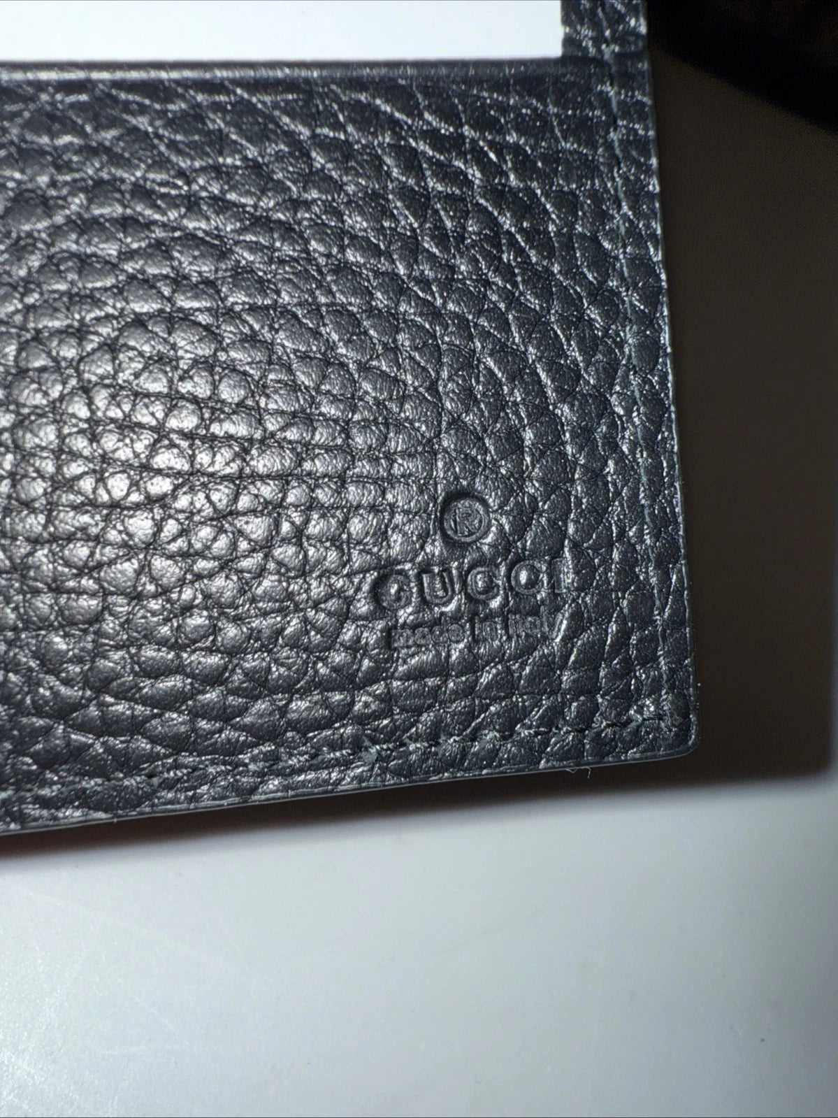 Gucci Jumbo GG Black Italian Leather Bi-Fold Wallet – view 3