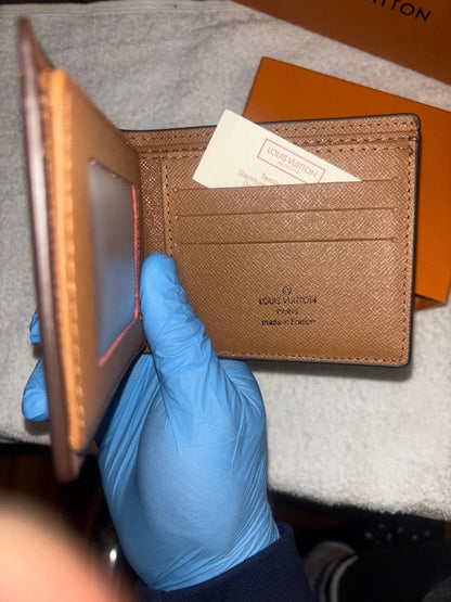 Louis Vuitton Brown Monogram Bifold Wallet for Men – view 7