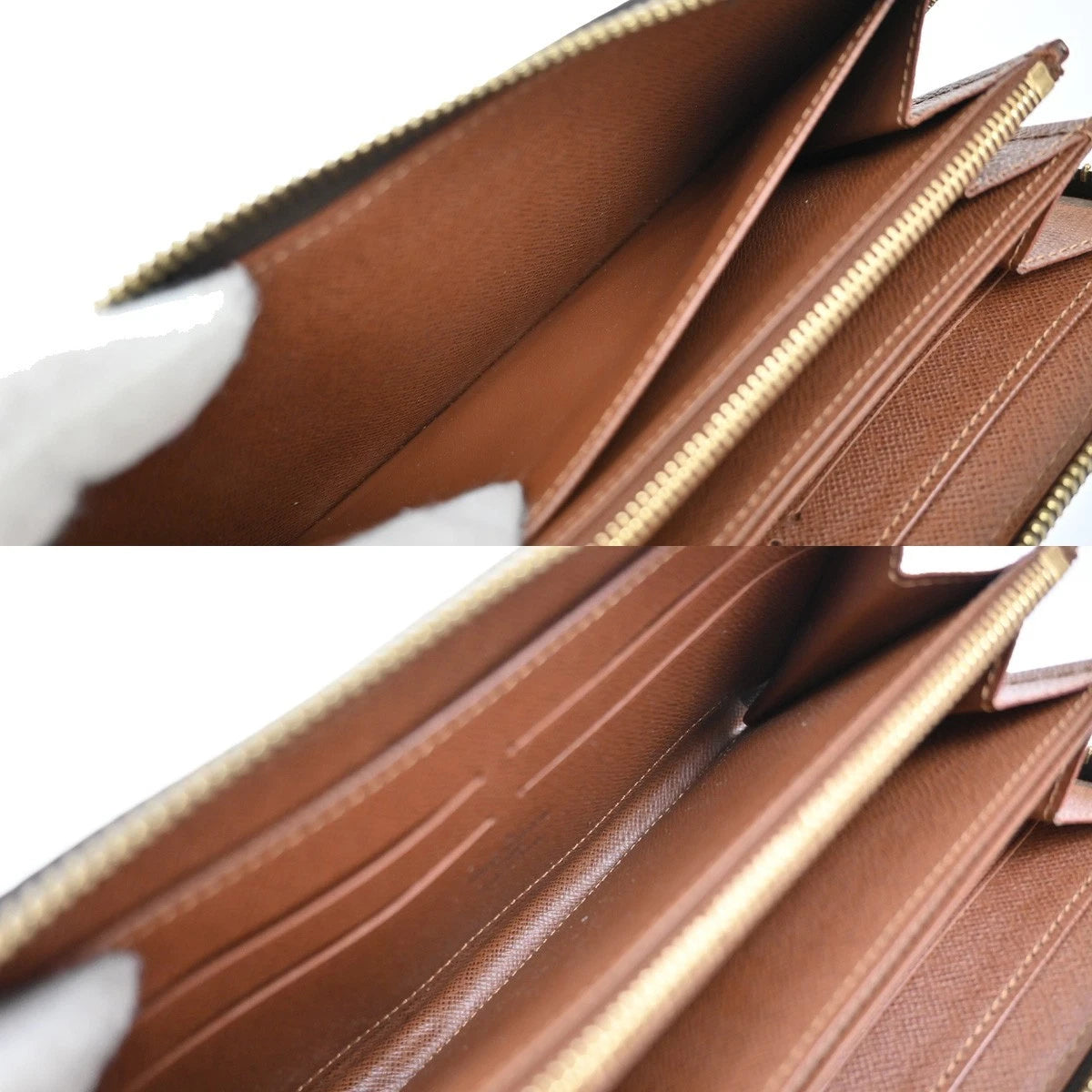 Louis Vuitton Long Zippy Wallet Monogram Leather Brown – view 11
