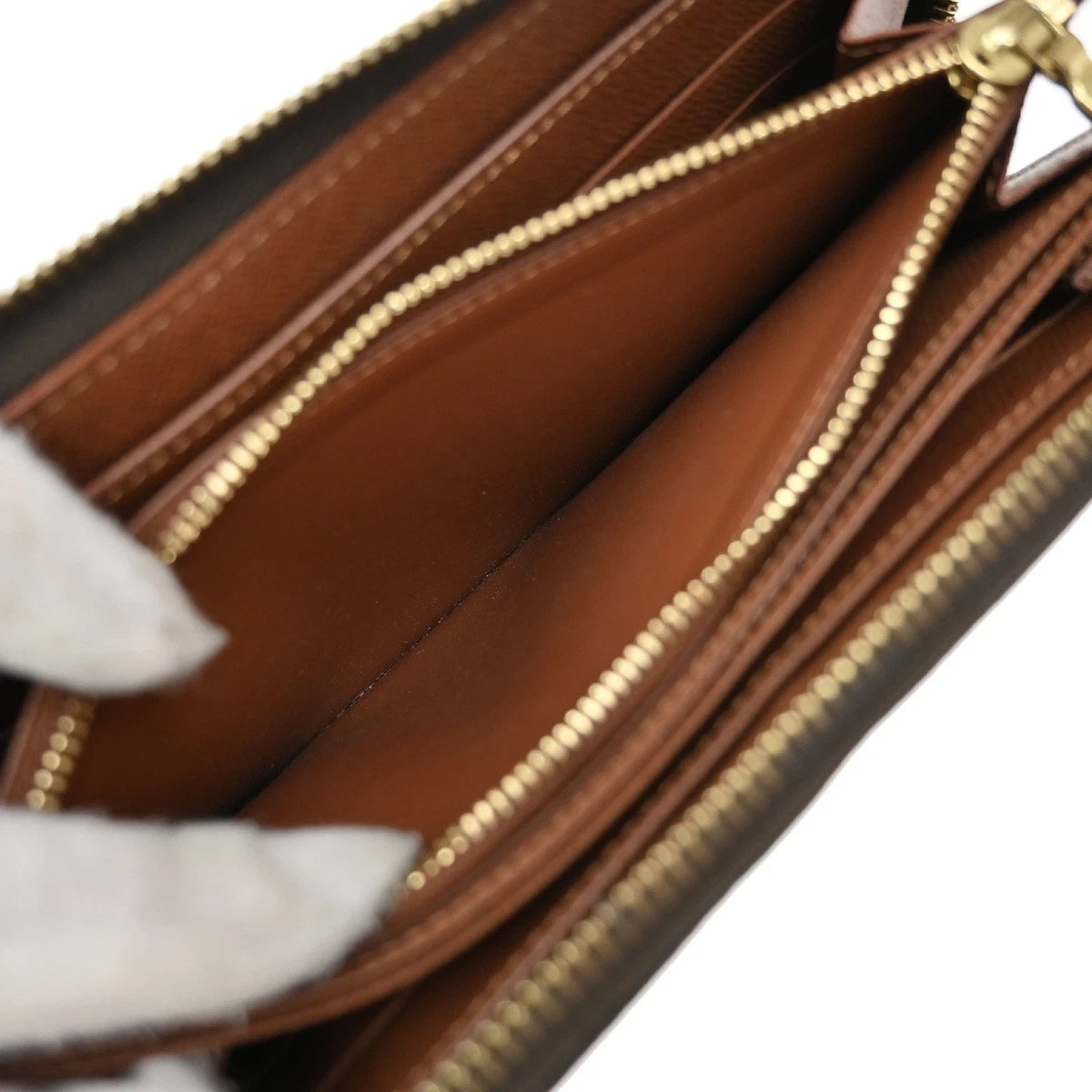 Louis Vuitton Long Zippy Wallet Monogram Leather Brown – view 12
