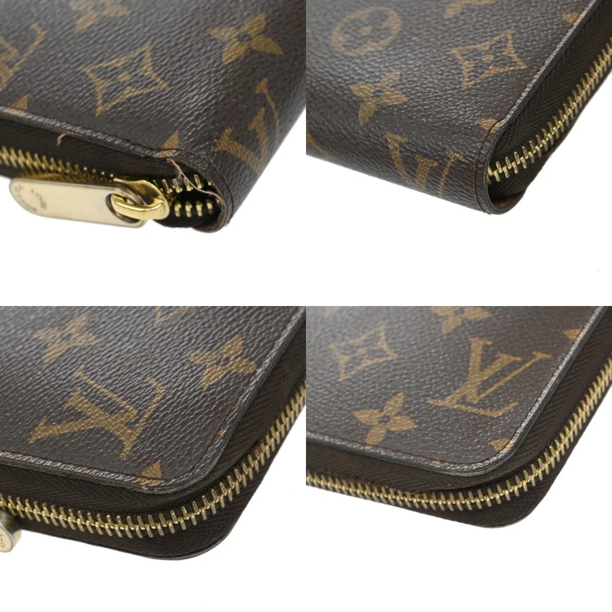 Louis Vuitton Long Zippy Wallet Monogram Leather Brown – view 7