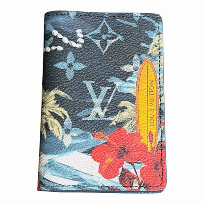 Louis Vuitton Pocket Organizer Monogram Surfin’ Blue Bifold Wallet – view 2