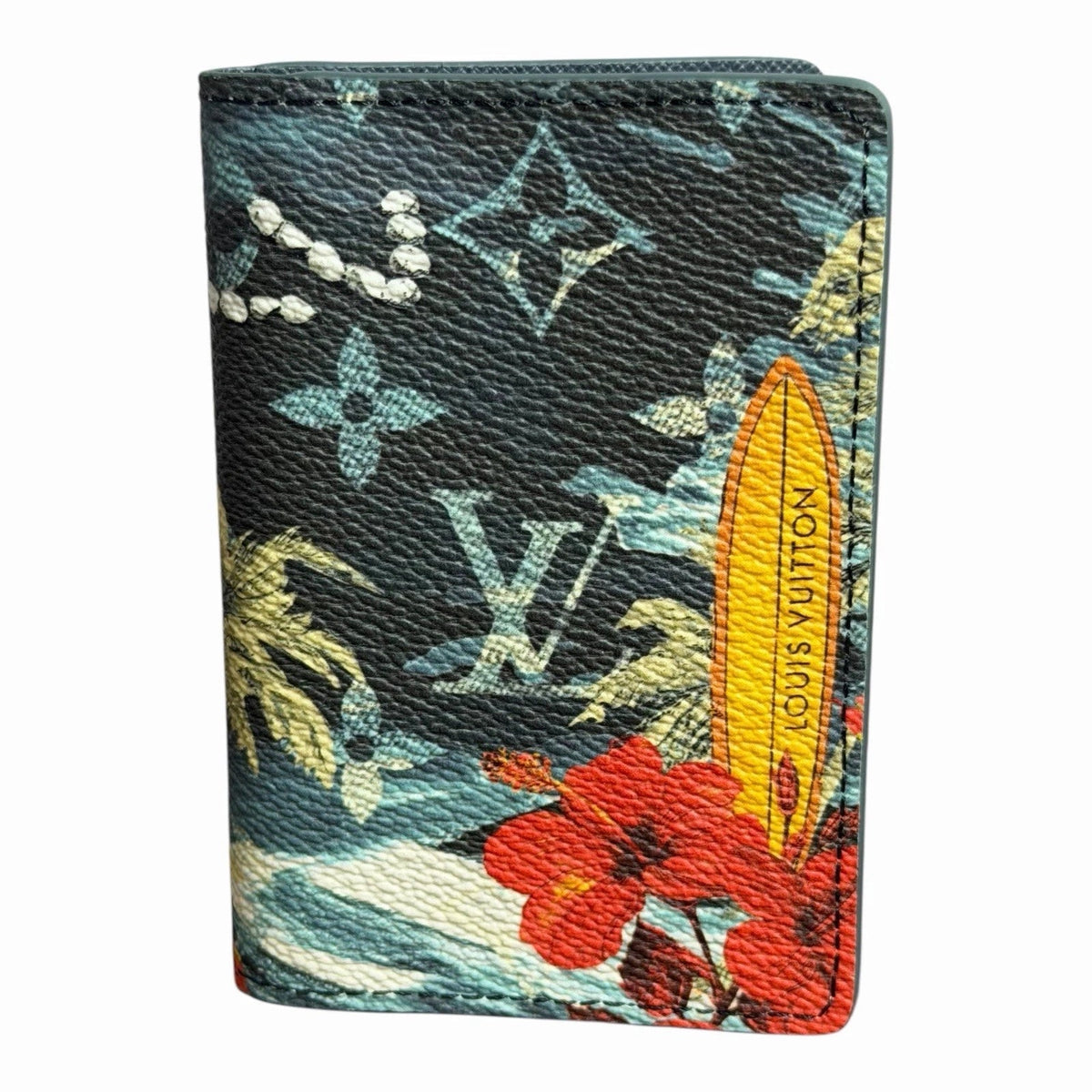 Louis Vuitton Pocket Organizer Monogram Surfin’ Blue Bifold Wallet – view 5