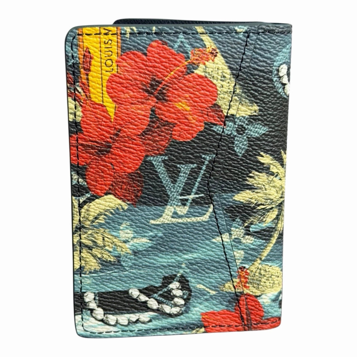 Louis Vuitton Pocket Organizer Monogram Surfin’ Blue Bifold Wallet – view 6