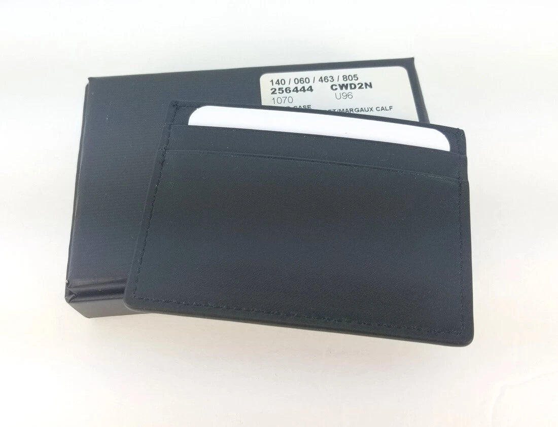 Gucci Guccissima Dark Blue Black Leather Card Case – view 3