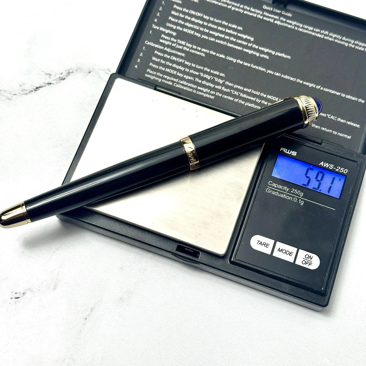 Cartier Black & Gold Composite Executive Rollerball Pen – view 11