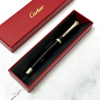 Cartier Black & Gold Composite Executive Rollerball Pen – view 2