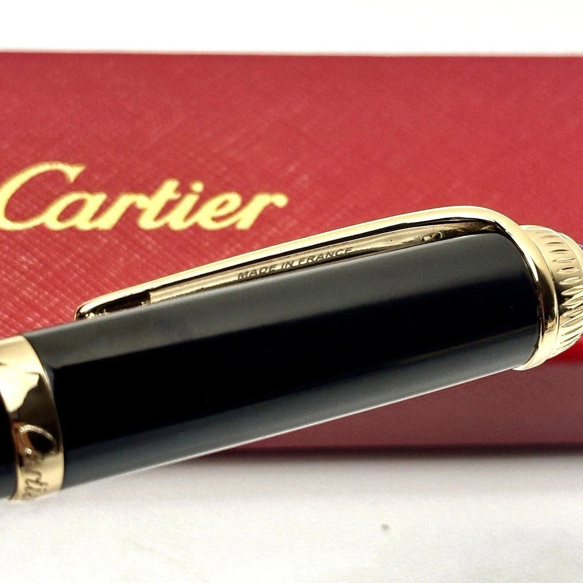 Cartier Black & Gold Composite Executive Rollerball Pen – view 7
