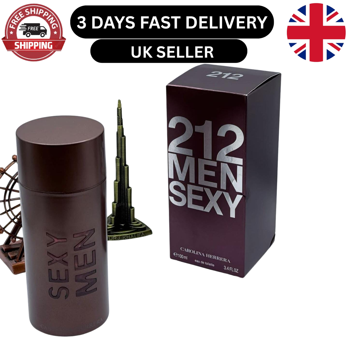 Carolina Herrera 212 Sexy Men Eau de Toilette 100ml – view 2