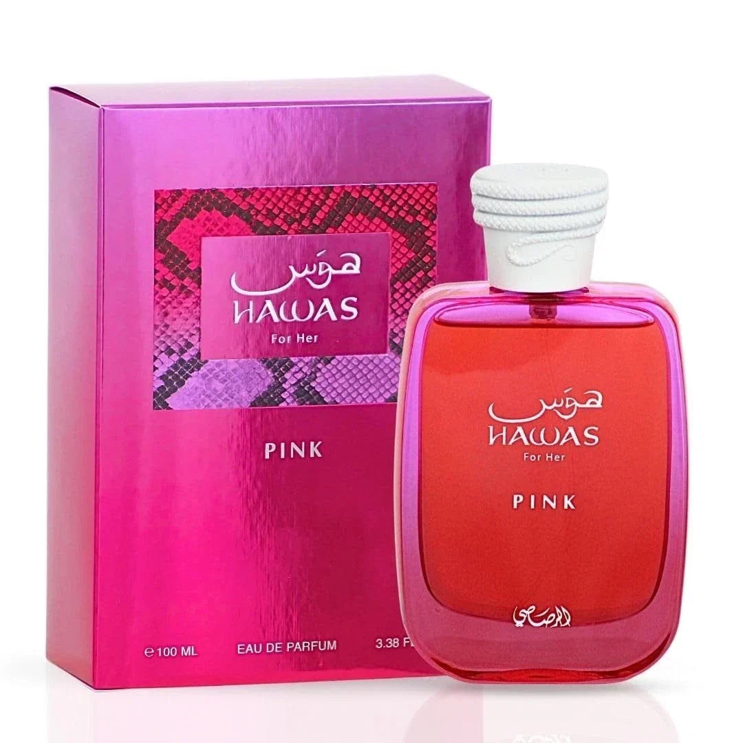 Hawas Pink Eau De Parfum 100ml by Rasasi for Women