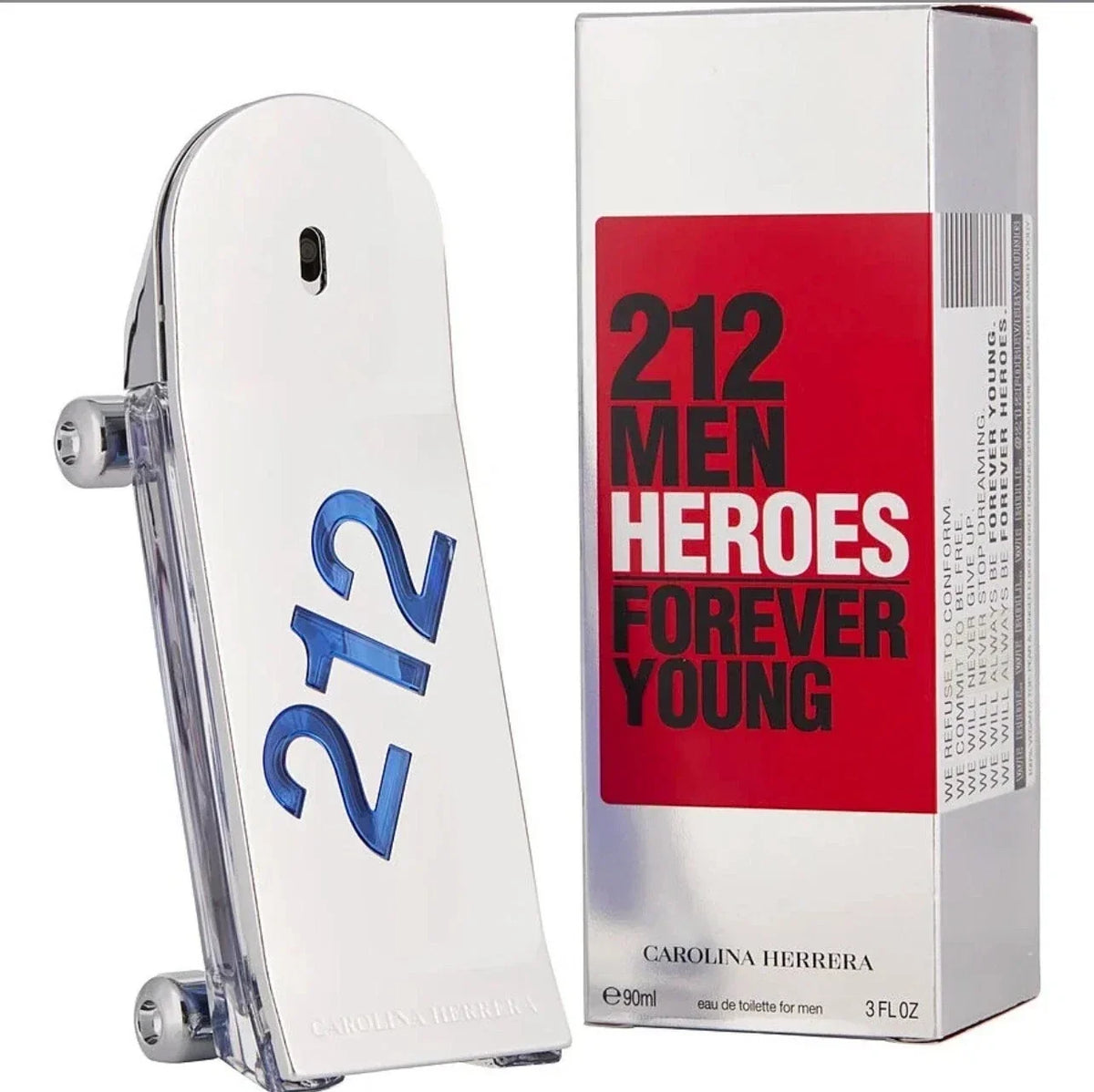 Carolina Herrera 212 Men Heroes Forever Young EDT 3.0 oz